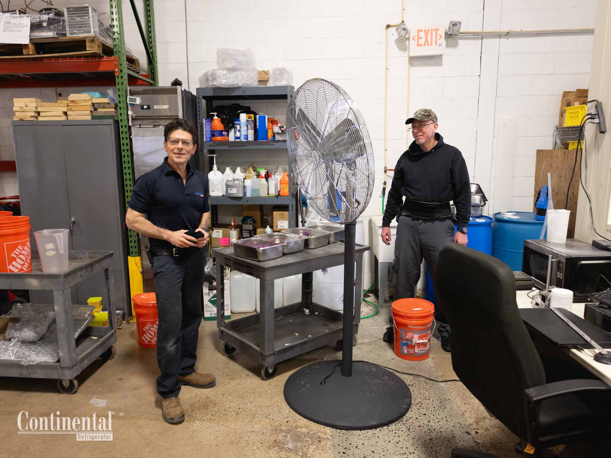 Brian & John in the lab testing 