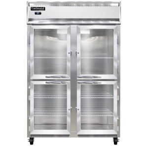 2RSNGDHD 2-Section Commercial Shallow Depth Reach-In Display Refrigerator