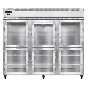 3RENGDHD 3-Section Commercial Reach-In Display Refrigerator Extra Wide