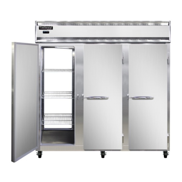 3RNPT 3-Section Commercial Pass-Thru Refrigerator