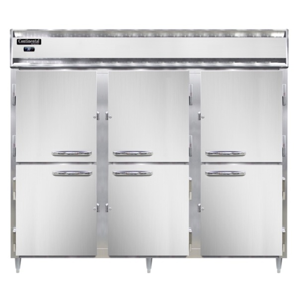 D3RENPTHD 3-Section Commercial Designer Line Pass-Thru Refrigerator