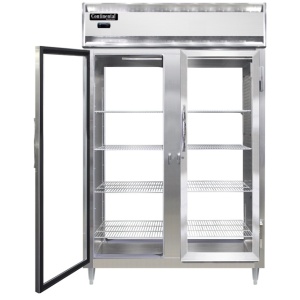 D2RNPT-GD-GD Designer Line 2-Section Display Commercial Pass-Thru Refrigerator