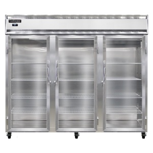 3RNPT-GD-SD 3-Section Display Commercial Pass-Thru Refrigerator