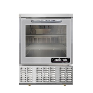 UCF24SNGD 24" Commercial Shallow Depth Display Front Breathing Undercounter Freezer